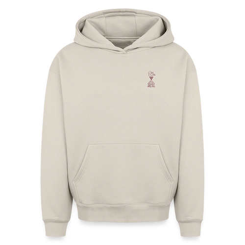 Hoodie Unisexe « Bons vins, belles pierres, belles personnes » 🍇 - beige