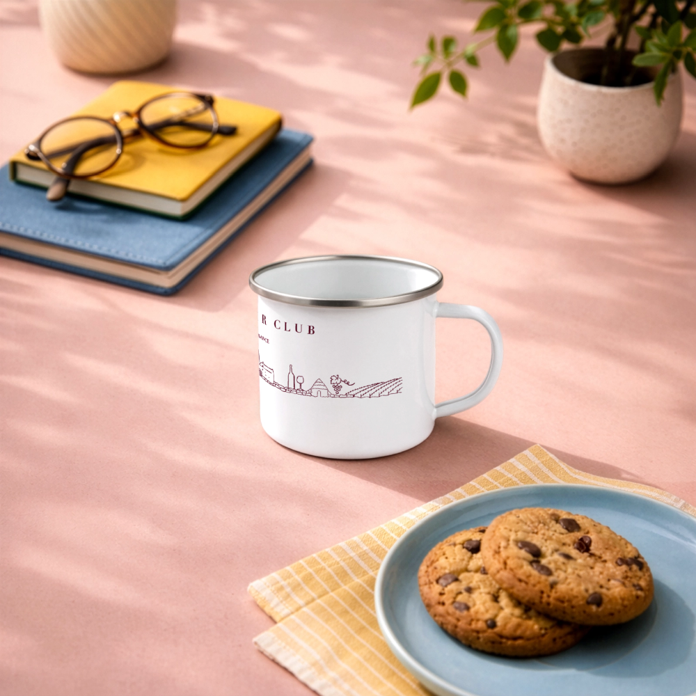 Mug émaillé ☕ - blanc